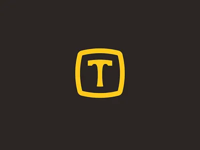 It's Hammer Time brown hammer head heritage icon industrial logo mark t yellow