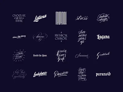 Lettering Collection custom type handlettering lettering script type typography