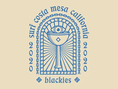 Shirt Design badge badge design blackies california chain eye goblet mystical retro shirt design sun surf design vintage design