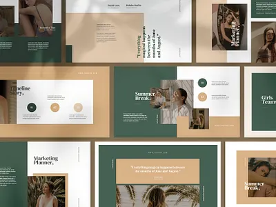 Sumver Break Powerpoint Template branding corporate creative design creative market creative studio naturalistic powerpoint design powerpoint presentation template