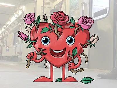 Heart attack #7 affinity affinity designer flowers heart rose roses telegram