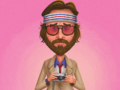 Richie Tenenbaum illustration luke wilson portrait procreate royal tenenbaums wes anderson