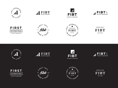 FIBT PB Marks badge bank fargo logo monogram