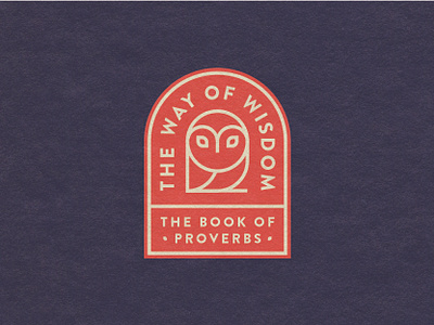 Proverbs Sermon Series badge cincinnati icon illustration logo navy overprint proverbs series sermon simple typography