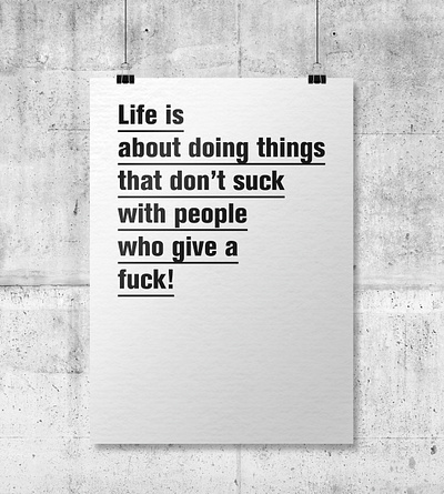 Life poster art design minimal poster poster design qotd typography