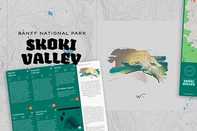 Skoki Valley brand connect the dots creative direction design hike icons identity illustration line maps online print skoki valley thewayfindercompany typography vector wco art dept