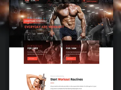 GYM WordPress Theme design theme ui ux web designer website wordpress wordpress design wordpress theme xtra
