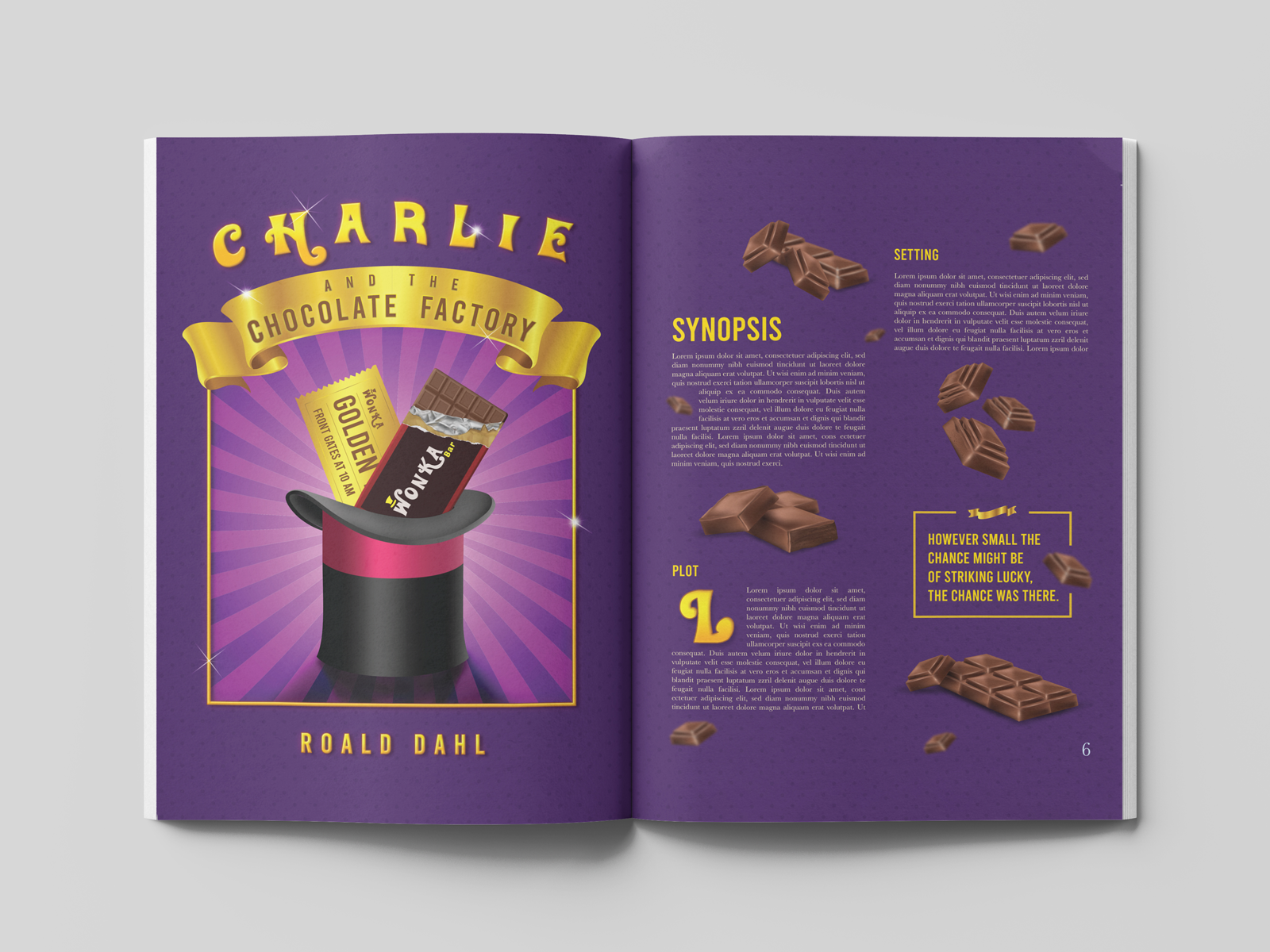 Example of Charlie and the Chocolate Factory Concept