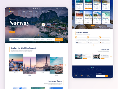 Travel Agency website V2 app design blog design art designer header header design homepage landingpage logo design travel travel app travel web typography uidesign uiux web web design website websites