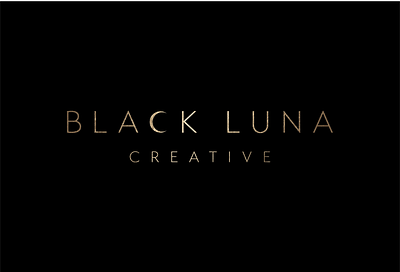 Black Luna Creative Logo branding logo modern simple logo