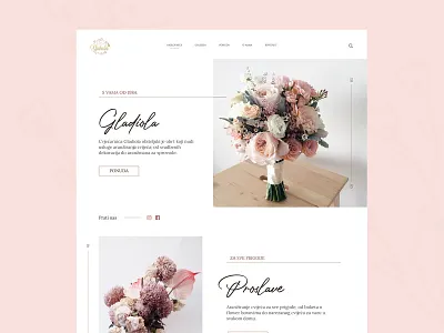 Flowershop flower flowershop minimalism simple typography ui web webdesign whitespace