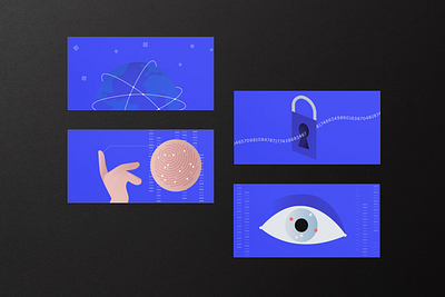 Data Privacy + Biometrics brand illustration branding design illustration onfido vector