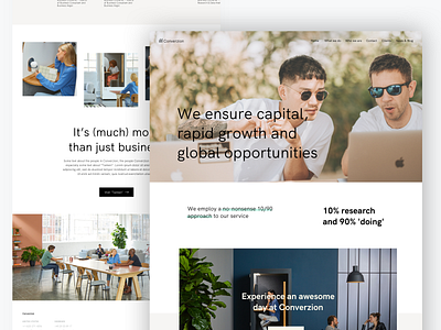 Converzion Front Page Web Design design landing page ui ux web web design webdesign
