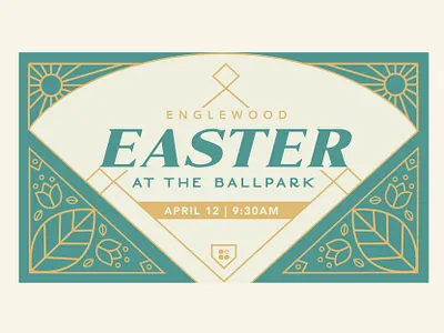 Easter at the Ballpark branding church branding church design church marketing easter elegant elegant fonts event event branding illustration illustration art illustration design line art logo typography vector vector art vector illustration