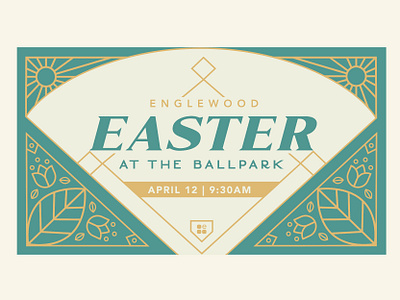 Easter at the Ballpark branding church branding church design church marketing easter elegant elegant fonts event event branding illustration illustration art illustration design line art logo typography vector vector art vector illustration