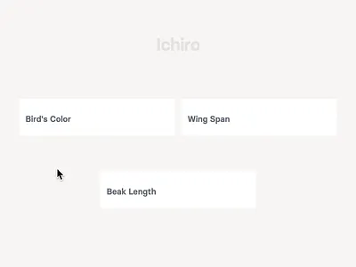 Ichiro (Text Form Experiment #6) animation createwithflow css flow javascript js microinteractions ui animation waapi web animations