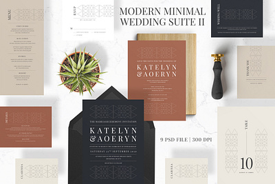 Modern Minimal Wedding Suite II anniversary bride card elegant elegant design feminine greetingcards groom invitation invitation set invitations invite letterpress minimal minimalist modern press wedding card wedding invitation weddinginvite