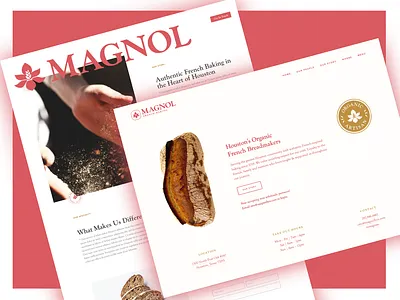 Magnol Web Design brand branding design logo typography ui ux web