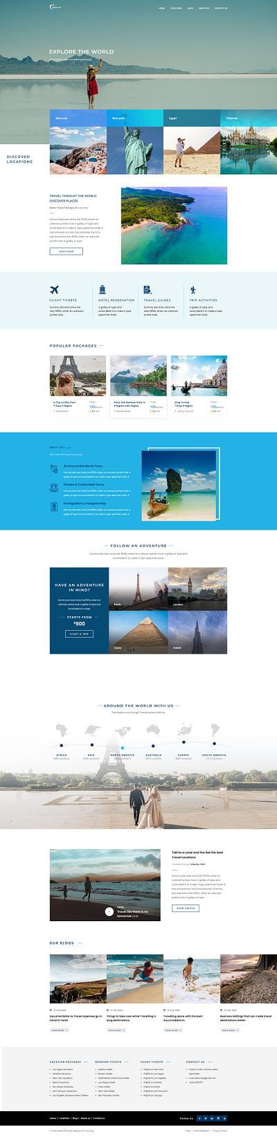 Travel away landing page branding design graphic design icon illustration landing page logo logo design typogaphy ui ui ux ux vector web web design web designer web developer webdesign website design website developer