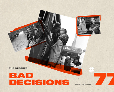 Jam of The Week | 77 branding design graphic design illustration jam of the week music photography product design san serif strokes teenage angst the strokes type typography vector vintage