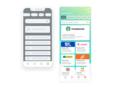 De wireframe a diseño de interfaz app board cards ui design interface mobile mobile app mobile ui promo search tags ux uxui