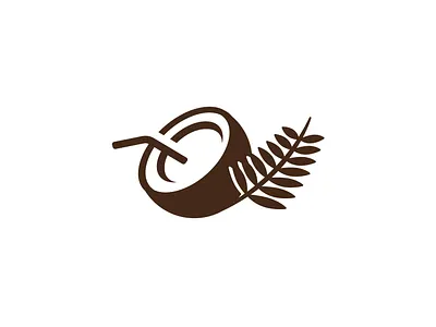 coconut icon coconut design icon leaf logo