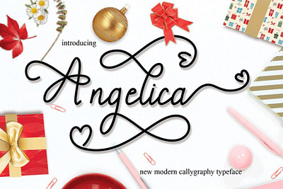 Angelica - Free Modern Calligraphy Font font fonts free download free font free fonts freebies freefont type typeface typography