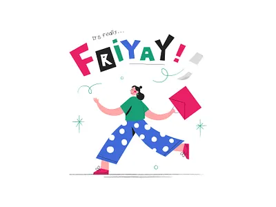 it's finally... friyay! character friday friyay going home hop leaving office office weekend women women fashion womens day work