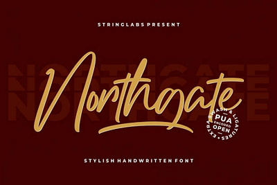 Northgate Free Script Font font fonts free download free font free fonts freebies freefont type typeface typography