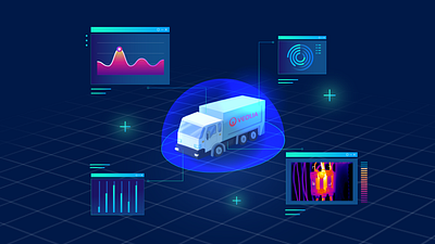 Data analysis - truck analysis charts data graphs hud technology truck