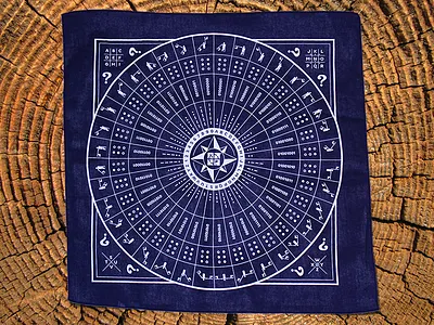 Mystery Solving Bandana bandana blue breaker code geocaching key
