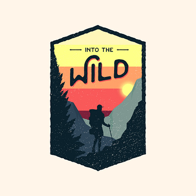 Into The Wild adobe illustrator adventure adventurer camping digital art forest illustration landscape mountain nature nature illustration travel