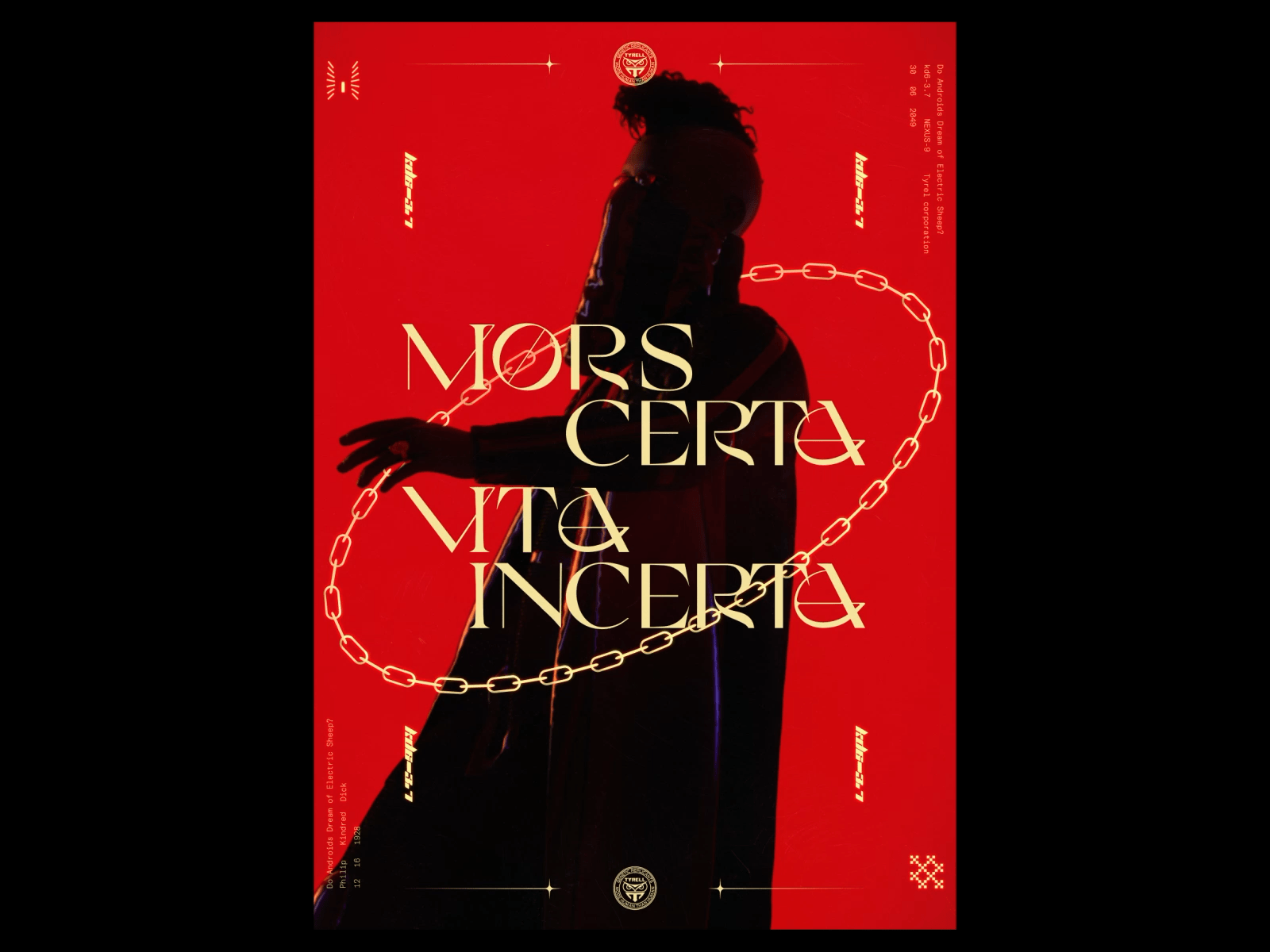 VITA INCERTA 3d animated poster typography