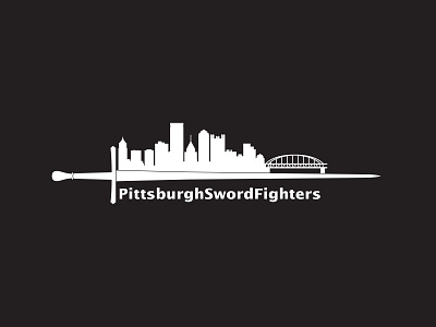 pittsburgh swordfighters branding design digital freelance freelance design icon illustration logo logo design logodesign swords typography vector