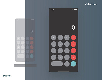 Daily UI #004 Calculator dailyui ui