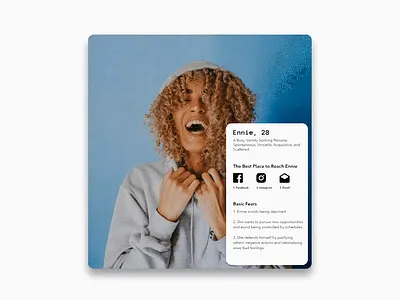 Ennie - User Personas branding design persona webdesign
