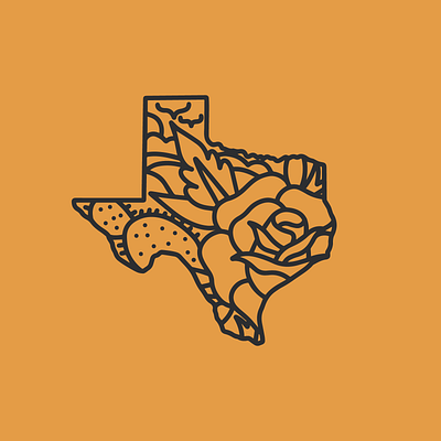 Texas design drawing illustration logo tattoo texas vector