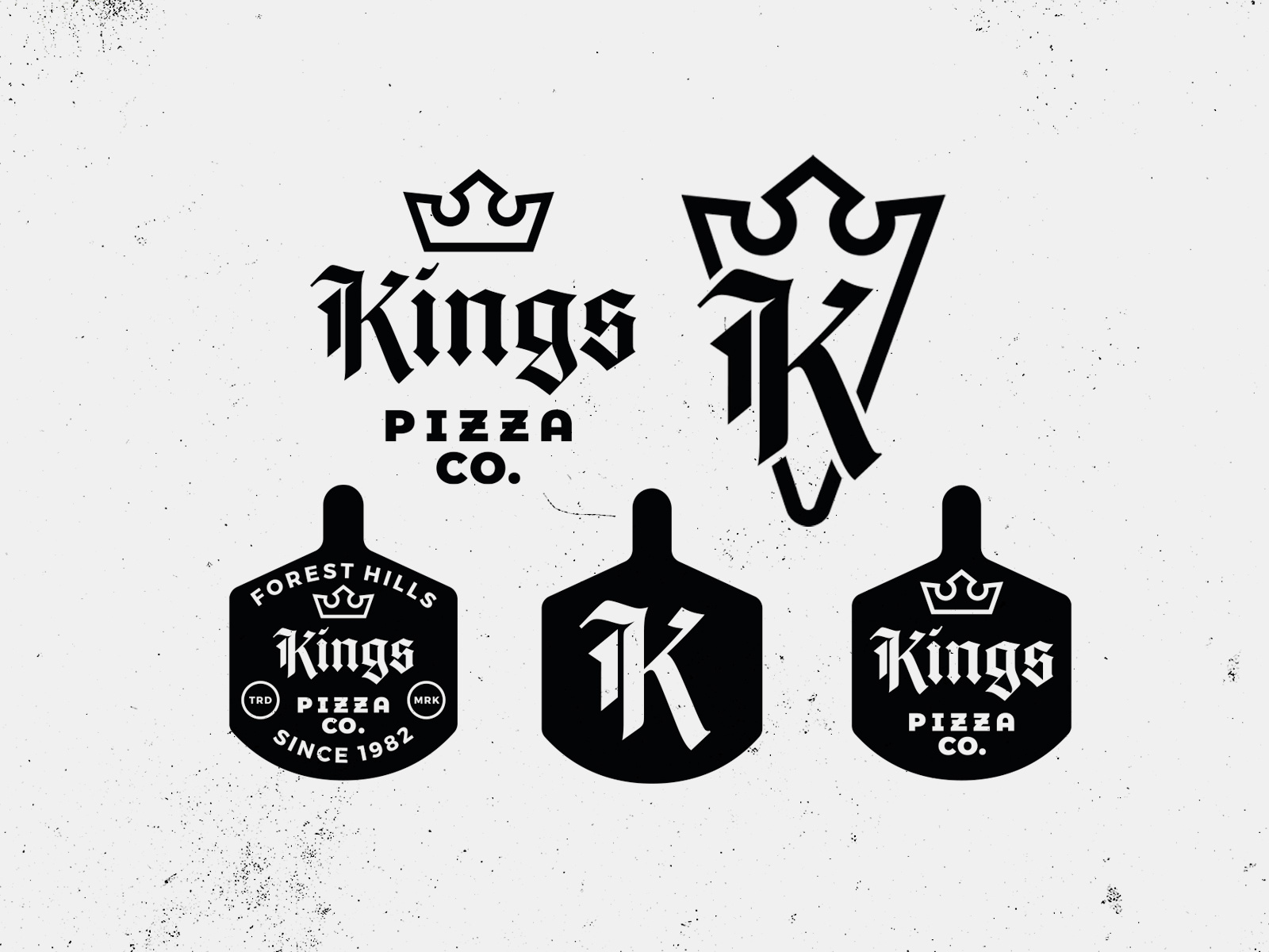 Example of Kings Pizza logos