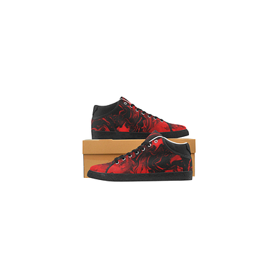 Vampire - men's chukka canvas shoes abstract abstract art abstract design black blend blood fashion fluid design gradient graphicdesign illustration liquid pattern art pattern design print print design red shoes sneaker art swirls