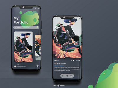 My Portfolio UI Design app art design figma graphic design illustration illustrator mobile mobile app mobile app design mobile ui portfolio user interface design userinterface