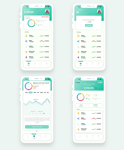 Cryptocurrency app design app concept app design app icon design dashboard design uiux design web design