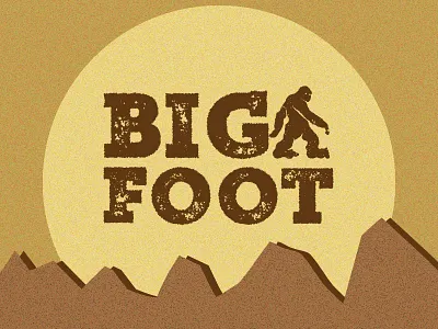 Big Foot - 30 Minute Challenge design fun illustration quick simple vector