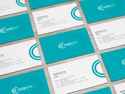 Clickstaff Name Card branding design namecard