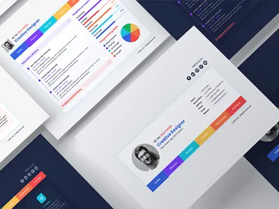 Jovi- CV Resume / Vcard PSD & XD Template cv resume vcard psd vcard psd xd template