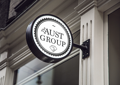 The Aust Group Logo branding design illustraion logo typography vector web