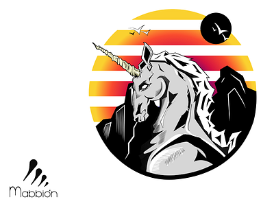 Un Gran Unicornio 🔥⚡ #Mabbión animals animals illustrated anime anime studio art beautiful colorful art comic art comics fantasy fantasy art illustration ilustrative art magic magical original art originalcharater retro unicorn vector