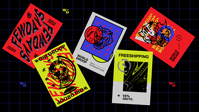 Posters Worldroop andreesalazar art art direction branding design flyers illustration posters print