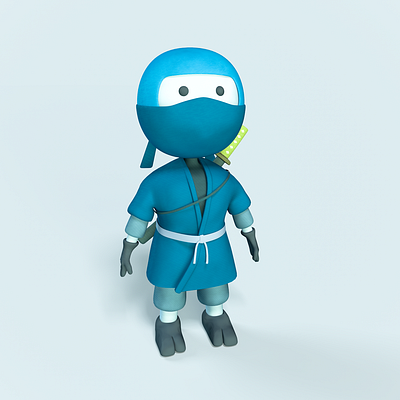 Ninja Hibimaru 3d 3d art c4d character character design cinema4d design digitalart illustration render