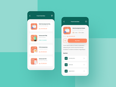 Course App Exploration categories course course app design green illustration illustrations learning learning app learning platform mobile typography ui ui ux uidesign ux web design