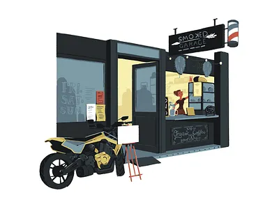 Smoked animation brisbane design drawing girl illustration illustrator